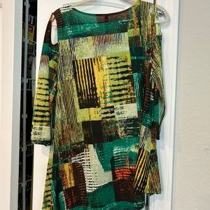 IC COLLECTION, Size XL, semi cold-shoulder tunic